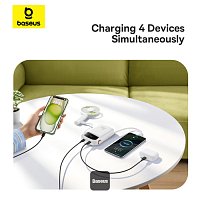 Baseus power banka Qpow 10000mAh 30W bílá s USB-C kabelem