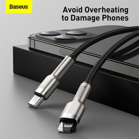 Baseus datový kabel Cafule USB-C na Lightning 0,25m PD 20W černý