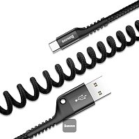 Baseus datový kabel Fish-eye USB/USB-C 1m 2A černý