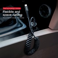 Baseus datový kabel Fish-eye USB/USB-C 1m 2A černý