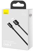Baseus datový kabel Superior USB-C 1m 6A 66W černý Baseus datový kabel Superior USB-C 1m 6A 66W černý