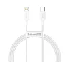 Baseus datový kabel Superior USB-C/Lightning 1m 20W bílý