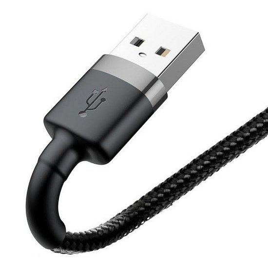 Baseus datový kabel Cafule Lightning 2m 1,5A šedo-černý