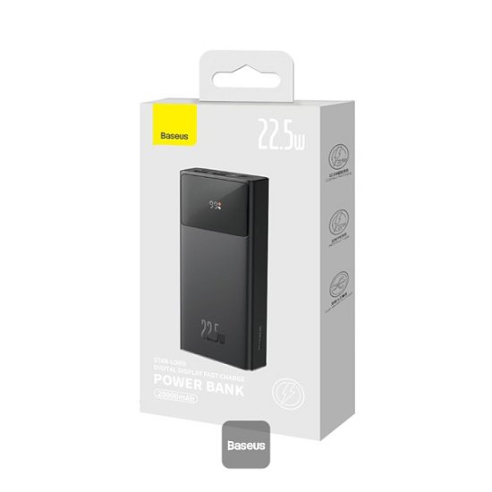 Baseus power banka Star-Lord 30000 mAh 22,5W USB/USB-C černá