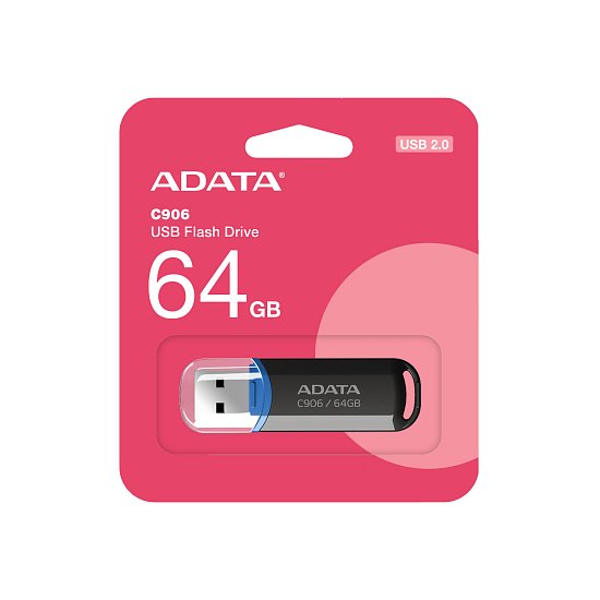 ADATA C906/64GB/USB 2.0/USB-A/Černá