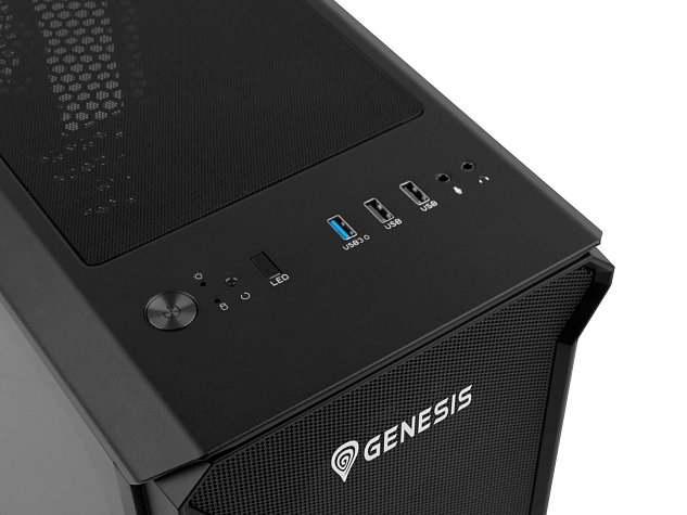 Počítačová skříň Genesis IRID 503 ARGB Mini-ATX, Micro-ITX (USB 3.0), 4x 120m ventilátory ARGB