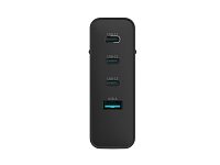 Univerzální USB nabíječka Natec GaN 100W, 3X USB-C, 1X USB-A, Černá