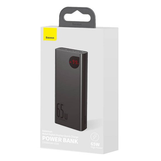 Baseus PPIMDA-D01 Adaman Digital Display Powerbanka 20000mAh 65W Black