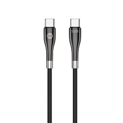 Datový kabel Forever Sleek USB-C/USB-C 1m 100W černý