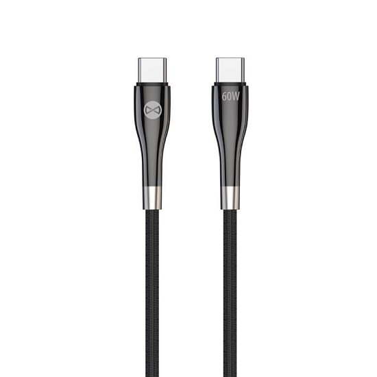 Datový kabel Forever USB-C/USB-C 1m 60W černý