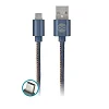 Datový kabel Forever Jeans USB/USB-C 1m 2A modrý