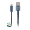 Datový kabel Forever Jeans USB/Lightning 1m 2A modrý