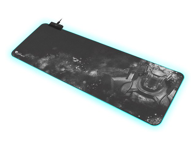 Herní podložka pod myš s RGB podvícením Genesis Boron 500 XXL, 800x300mm