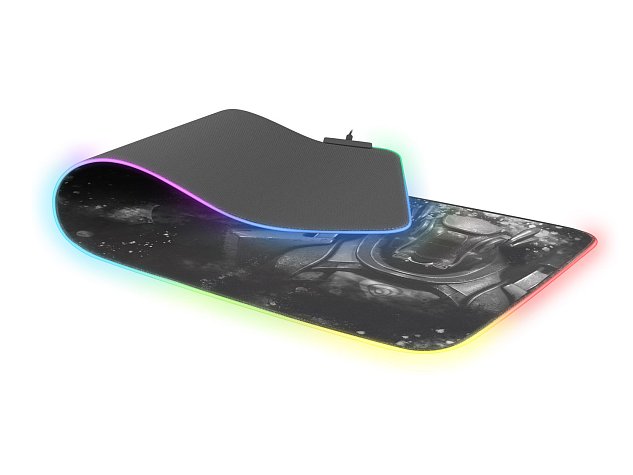 Herní podložka pod myš s RGB podvícením Genesis Boron 500 XXL, 800x300mm