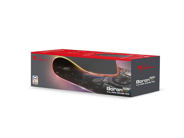 Herní podložka pod myš s RGB podvícením Genesis Boron 500 XXL, 800x300mm