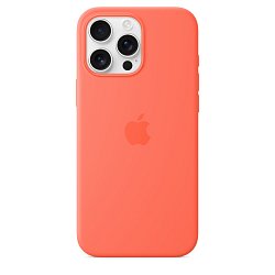 iPhone 16 Pro Max Silicone Case with MS -Tangerine iPhone 16 Pro Max Silicone Case with MS -Tangerine