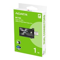 ADATA externí SSD SC730 1TB USB-C+A