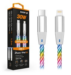 ALIGATOR Datový kabel LIGHT 3A, 30W USB-C/Lightning 0,5m