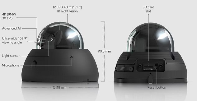 Ubiquiti UVC-AI-Dome-B - UniFi Protect AI Dome black