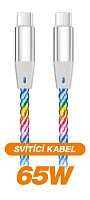 ALIGATOR Datový kabel LIGHT 3A, 65W USB-C/USB-C 0,5m