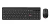 Klávesnice C-TECH Quallis WLKMC-05, bezdrátový combo set s myší, černý, USB, CZ/SK
