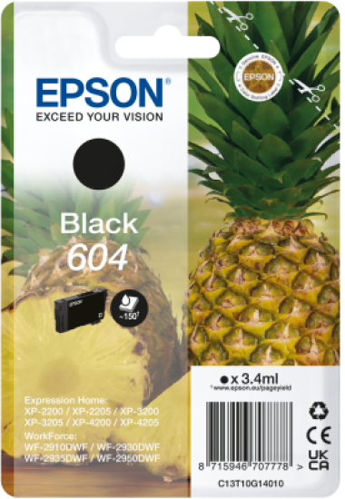 EPSON Singlepack Black 604 Ink