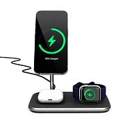 Epico 3in1 MagSafe Wireless Charger - černá