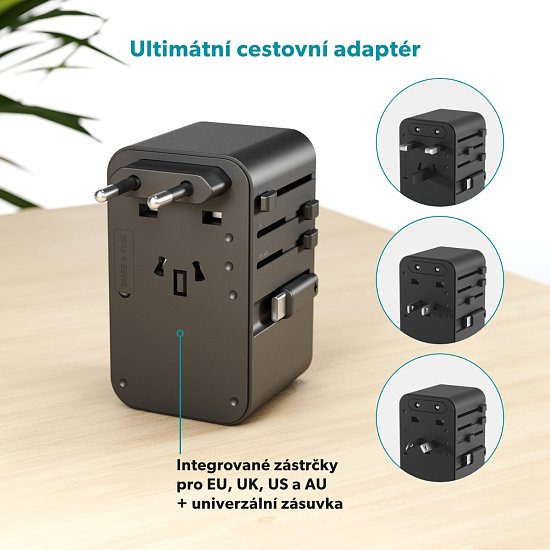Epico UltraBoost GaN 70W cestovní adaptér EU70