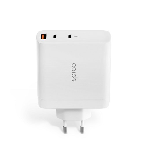 Epico 140W GaN síťová nabíječka - bílá