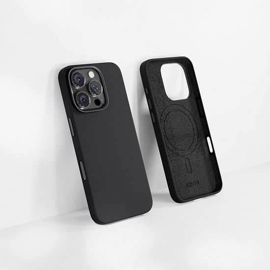 Epico Mag+ Silicone Pro kryt iP. 16 Pro Max - černý