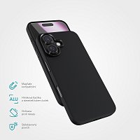 Epico Mag+ Silicone Pro kryt iPhone 16 Plus - černý