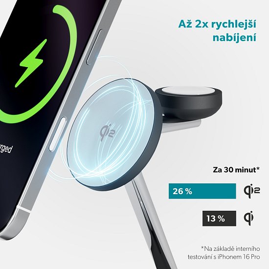 Epico UltraBase Qi2 3in1 Mag+ stojánek EX60-černá