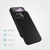 Epico Mag+ Carbon kryt pro iPhone 16 Pro - černý