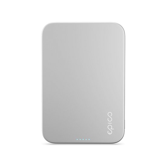 Epico 5000mAh Alu PowerBanka s MagSafe - stříbrná