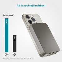 Epico Qi2 10000mAh Alu Mag+ PowerBanka EM71 -titan