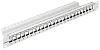 19" patchpanel pro 24 modulu SFA/SFB, neosazený, 1U,RAL 7035