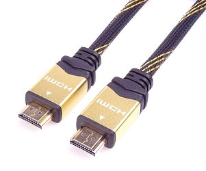 PremiumCord designový HDMI 2.0 kabel, zlacené konektory, 5m PremiumCord designový HDMI 2.0 kabel, zlacené konektory, 5m