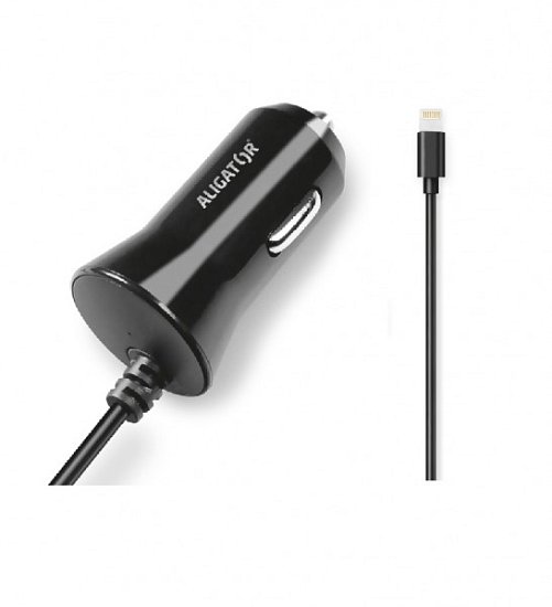 Aligator nab. do auta iPhone, 1A, TCH, černá Aligator nab. do auta iPhone, 1A, TCH, černá