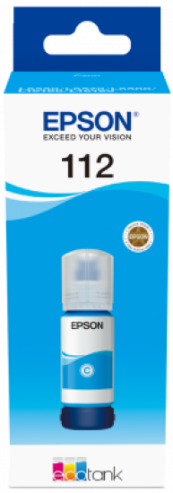 Epson 112 EcoTank Pigment Cyan ink bottle