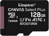 128GB microSDXC Kingston Canvas Select Plus A1 CL10 100MB/s bez adapteru 128GB microSDXC Kingston Canvas Select Plus A1 CL10 100MB/s bez adapteru