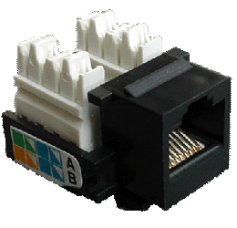 DATACOM Keystone cat5E black UTP