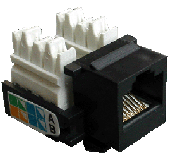 DATACOM Keystone cat5E black UTP