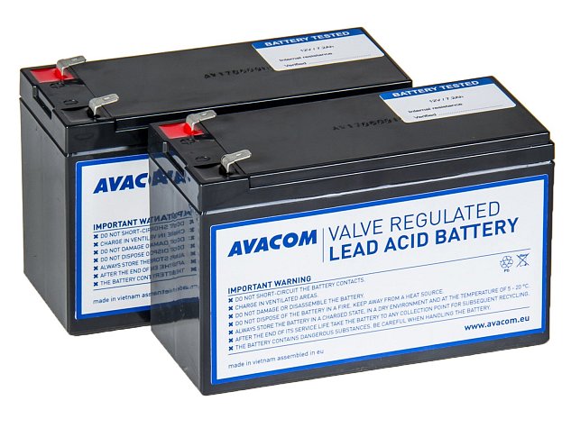 AVACOM AVA-RBP02-12072-KIT - baterie pro UPS Belkin, CyberPower, Dell, EATON, Effekta, FSP Fortron,