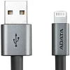 ADATA Lightning kabel MFi titánový pletený
