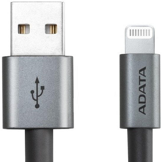 ADATA Lightning kabel MFi titánový pletený