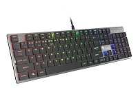 Plochá mechanická klávesnice Genesis Thor 420 RGB US, Content Slim Blue switch, software Plochá mechanická klávesnice Genesis Thor 420 RGB US, Content Slim Blue switch, software