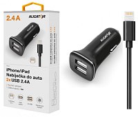 ALIGATOR Nab. do auta iPh 5/6/7/8, 2,4A TCH černá