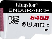 64GB microSDXC Kingston Endurance CL10 A1 95R/45W bez adapteru 64GB microSDXC Kingston Endurance CL10 A1 95R/45W bez adapteru