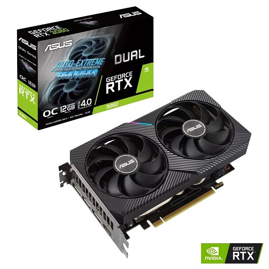 ASUS DUAL RTX 3060/OC/12GB/GDDR6/LHR ASUS DUAL RTX 3060/OC/12GB/GDDR6/LHR
