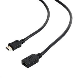 Kabel HDMI-HDMI M/F 1,8m, 1.4, prodlužovací černý Kabel HDMI-HDMI M/F 1,8m, 1.4, prodlužovací černý
